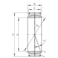 關節軸承 GE400-DO, 根據 DIN ISO 12 240-1 標準，需維護