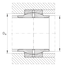 關節軸承 GE160-LO, 根據 DIN ISO 12 240-1 標準，需維護