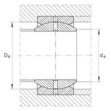 關(guān)節(jié)軸承 GE34-ZO, 根據(jù) DIN ISO 12 240-1 標(biāo)準(zhǔn)，英制尺寸，需維護(hù)